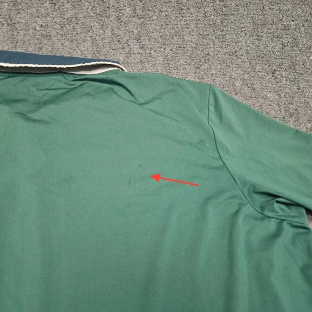 Adidas Polo Shirt Mens 2XL Green Climacool Short Sleeve‎ Golf Athletic Sporty